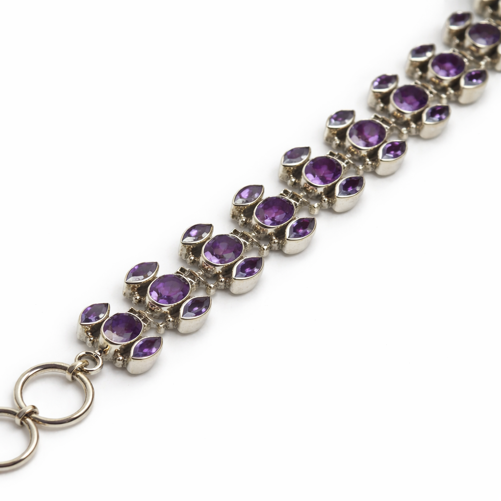 Handmade stering silver gemstone Bracelet