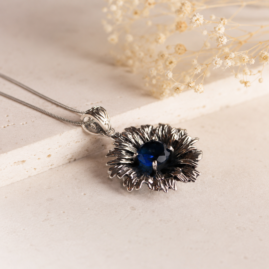 Handmade sterling silver pendant